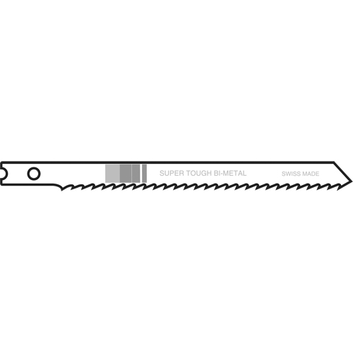 Lames de scie sauteuse, Bim&eacute;tal, Tige en U, 4" lo, 10 dents par pouce Planification Entrepots Molloy