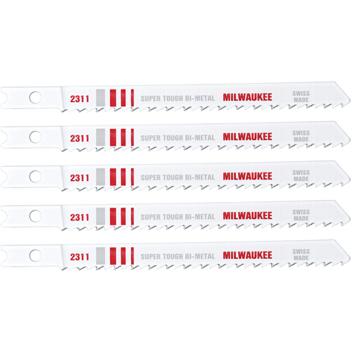 Lames de scie sauteuse, Bim&eacute;tal, Tige en U, 4" lo, 10 dents par pouce Planification Entrepots Molloy