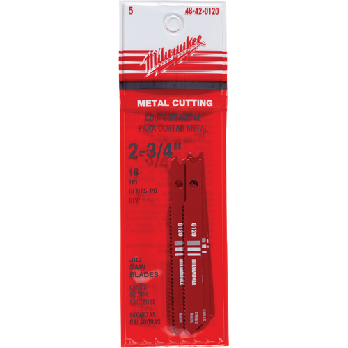 Lames de scie sauteuse, Acier rapide, Tige en U, 2-3/4" lo, 18 dents par pouce Planification Entrepots Molloy