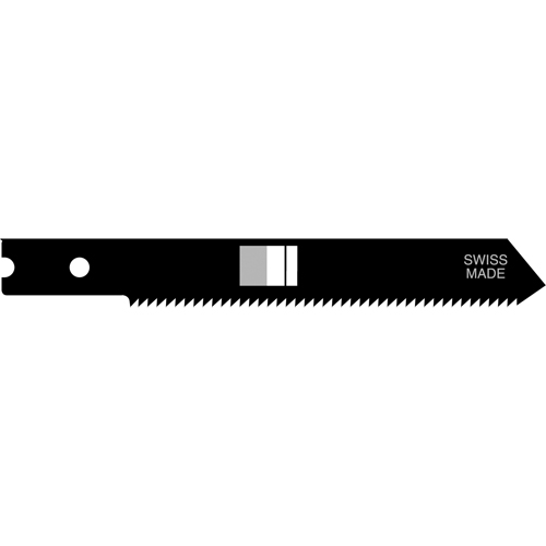 Lames de scie sauteuse, Acier rapide, Tige en U, 2-3/4" lo, 24 dents par pouce Planification Entrepots Molloy