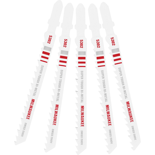 Lame de scie sauteuse, Bim&eacute;tal, Tige en T, 4" lo, 6 dents par pouce Planification Entrepots Molloy