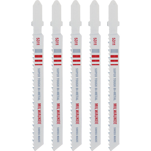 Lame de scie sauteuse, Bim&eacute;tal, Tige en T, 4" lo, 10 dents par pouce Planification Entrepots Molloy
