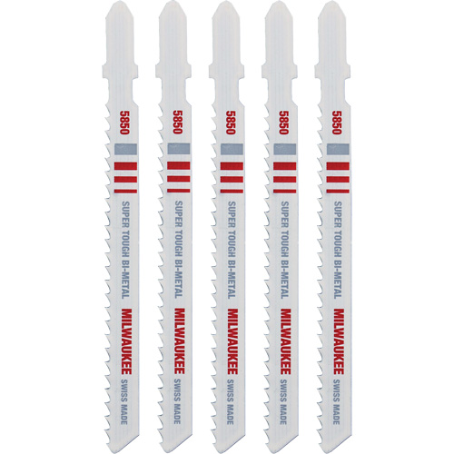 Lame de scie sauteuse, Bim&eacute;tal, Tige en T, 4" lo, 8 dents par pouce Planification Entrepots Molloy