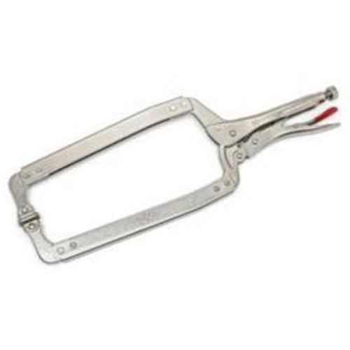 Pince-&eacute;tau en C avec plaquettes pivotantes, Longueur 18", Pinces serre-joints Planification Entrepots Molloy