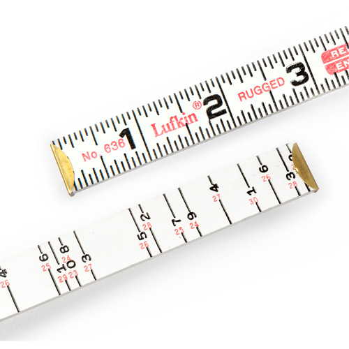 R&egrave;gle de maçon Red End, 6' lo, Bois, Graduations de 1/16" Planification Entrepots Molloy