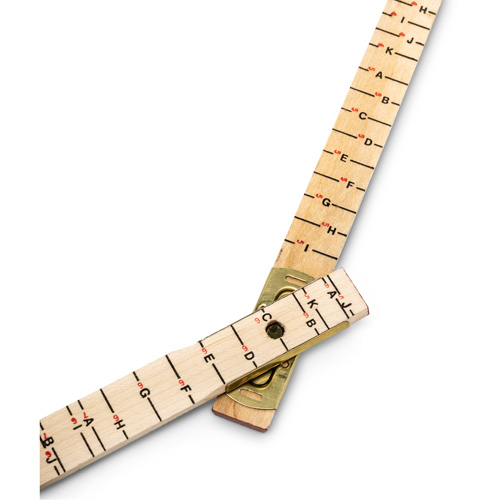 R&egrave;gle de maçon surdimensionn&eacute; Red End, 6' lo, Bois, Graduations de 1/16" Planification Entrepots Molloy