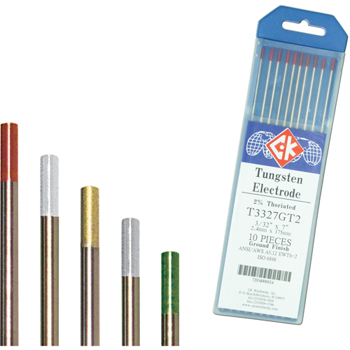 Tungsten Electrodes, 0.020" Dia. x 7" L Planification Entrepots Molloy