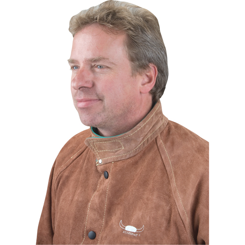 Welding Jacket, Leather, 4X-Large, Lava Brown Planification Entrepots Molloy