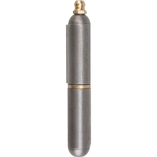 Weld-On Hinge, 0.512" Dia. x 3.15" L, Mild Steel w/Fixed Steel Pin Planification Entrepots Molloy
