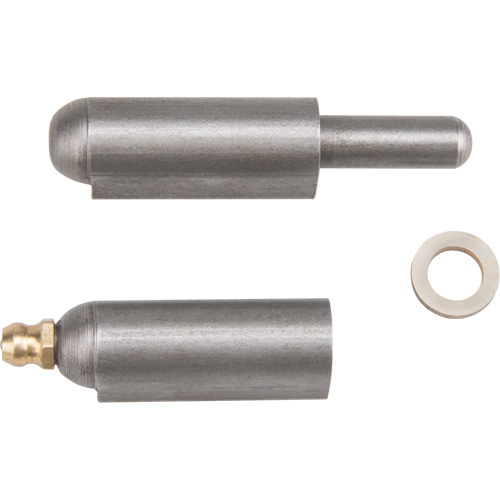 Weld-On Hinge, 0.512" Dia. x 3.15" L, Mild Steel w/Fixed Steel Pin Planification Entrepots Molloy