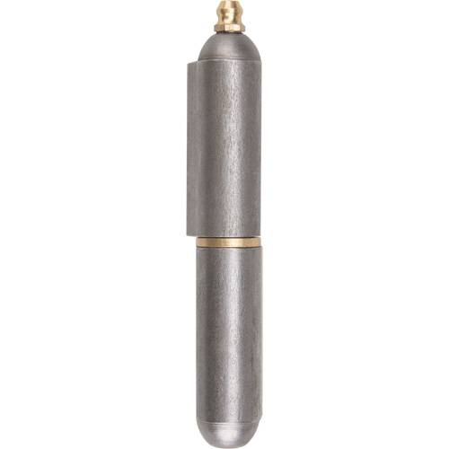 Weld-On Hinge, 0.63" Dia. x 3.937" L, Mild Steel w/Fixed Steel Pin Planification Entrepots Molloy
