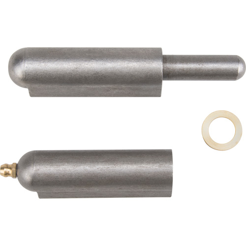 Weld-On Hinge, 0.787" Dia. x 5.906" L, Mild Steel w/Fixed Steel Pin Planification Entrepots Molloy