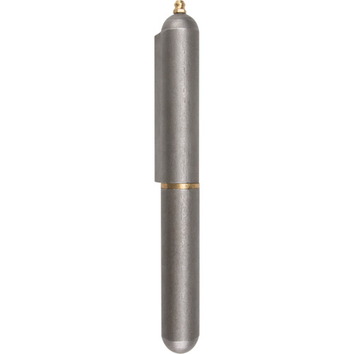 Weld-On Hinge, 0.906" Dia. x 7.874" L, Mild Steel w/Fixed Steel Pin Planification Entrepots Molloy