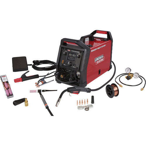 POWER MIG&reg; 215 MPi Multi-Process Welder TIG One-Pak&reg;, 120 V/230 V, 1 Ph, 60 Hz Planification Entrepots Molloy