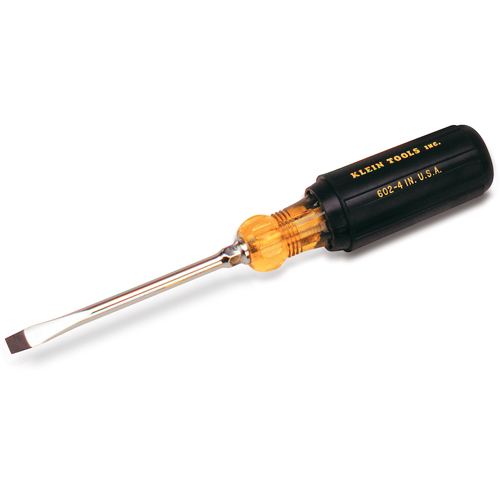 Heavy-Duty Slot Keystone Screwdriver, 3/8", 13-7/16" L, Cushion Grip Handle Planification Entrepots Molloy