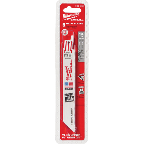 Lames The Torch Sawzall, Bim&eacute;tal, 18 Dents par pouce, 6" lo x 1" la Planification Entrepots Molloy