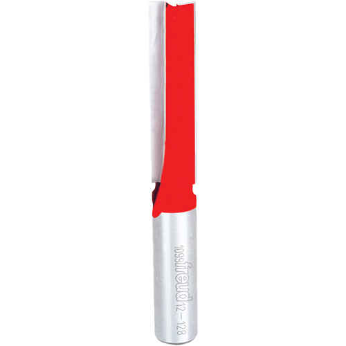 Router Bit - Double Flute Straight Bit, 1/2" Dia., 1-1/4" H, 4-1/8" L, 1/2" Shank Planification Entrepots Molloy