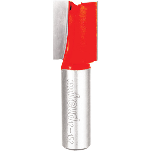 Router Bit - Double Flute Straight Bit, 3/4" Dia., 1-1/4" H, 2-1/2" L, 1/2" Shank Planification Entrepots Molloy
