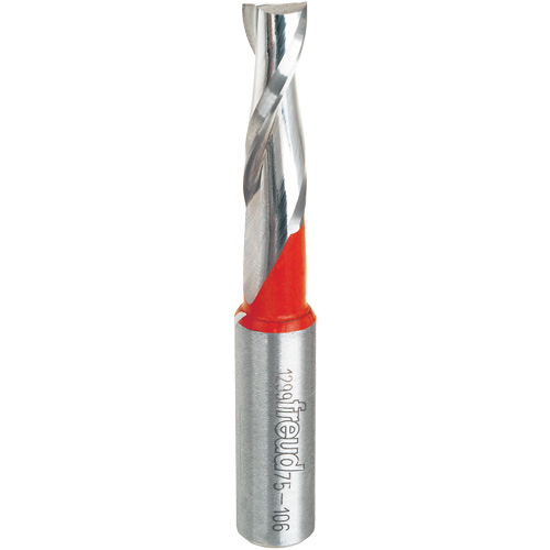 Up Spiral Router Bit, 3/8" Dia., 1-1/4" Carbide Height, 3" L, 1/2" Shank Planification Entrepots Molloy