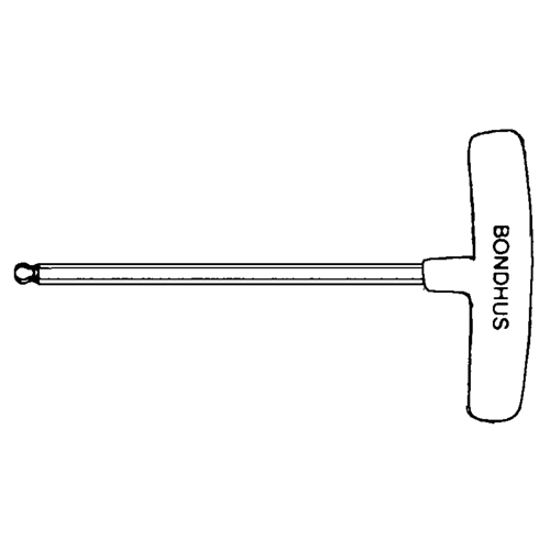Individual Hex Keys - SAE, Ball End, 3/32" x 6" L, T Handle Planification Entrepots Molloy