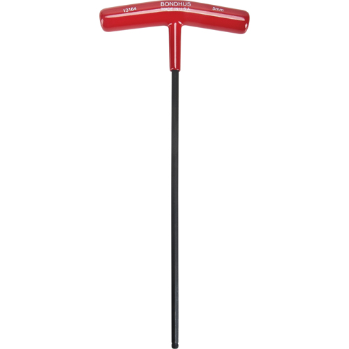 Individual Hex Keys - Metric, Ball End, 5 mm x 9.7" L, T Handle Planification Entrepots Molloy