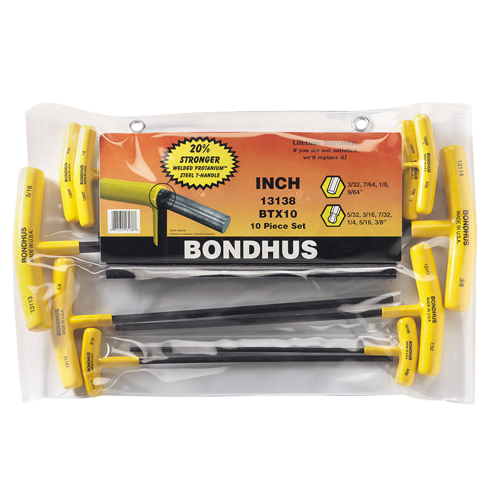 Ball Driver&reg; Hex Keys Set, 10 Pcs., Imperial Planification Entrepots Molloy