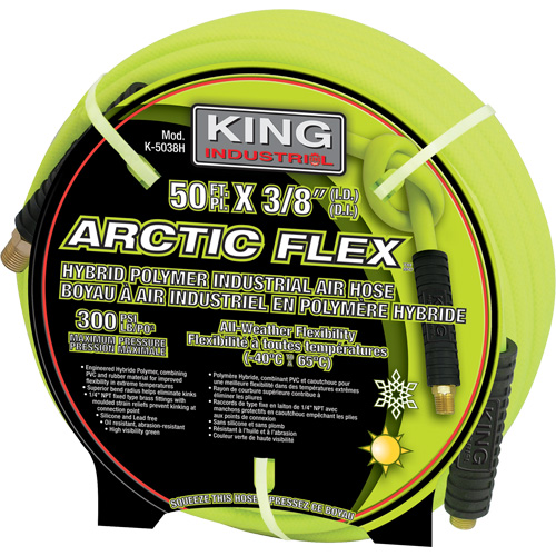 50' Hybrid Polymer Industrial Air Hose Planification Entrepots Molloy