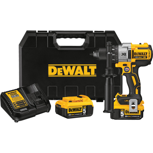 Ensemble visseuse/perceuse &agrave; 3 vitesses sans balais max xr, Lithium-ion, 20 V, Mandrin 1/2", Couple 820 UWO Planification Entrepots Molloy