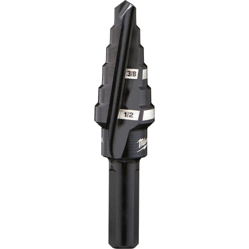 Foret &eacute;tag&eacute; no 6, 3/8" - 1/2", Incr&eacute;ments de 1/16", Acier rapide Planification Entrepots Molloy