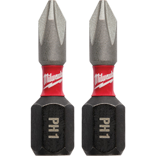 Forets &agrave; chocs Shockwave, Phillips, #1, Prise 1/4" Planification Entrepots Molloy
