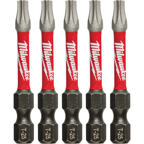 Shockwave Impact Power Bit, Torx, T-25 Tip, 1/4" Drive Size, 2" Length Planification Entrepots Molloy