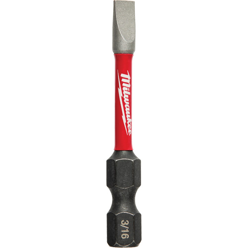Shockwave Impact Power Bit, Slot, 3/16"/#8 Tip, 1/4" Drive Size, 2" Length Planification Entrepots Molloy