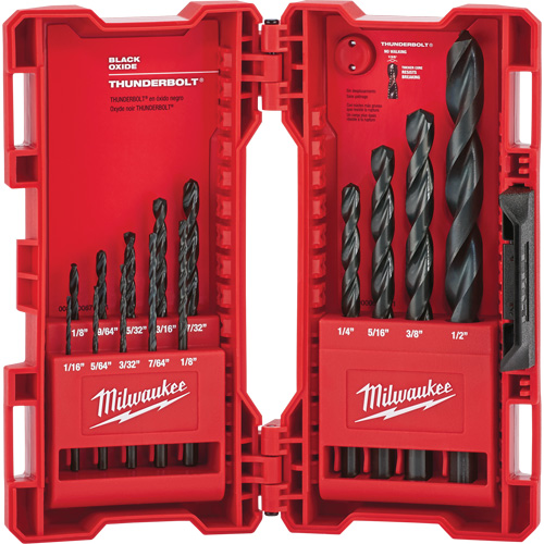 Thunderbolt&reg; Drill Bit Set, 14 Pieces, Steel Planification Entrepots Molloy