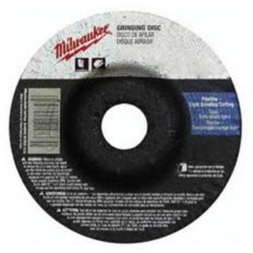 Grinding Wheel, 4-1/2" x 1/4", 7/8" Arbor, Zirconium, Type 27 Planification Entrepots Molloy