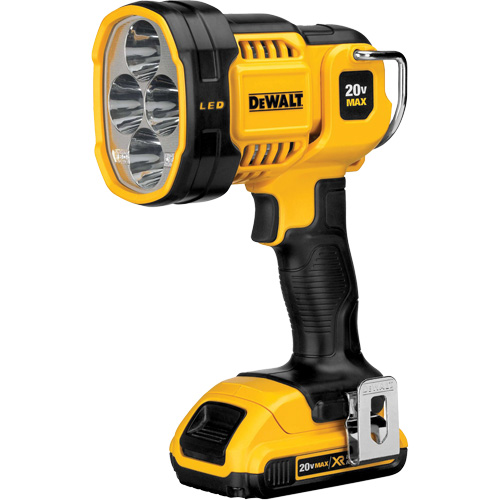 Max Cordless Jobsite Spotlight, LED, 1000 Lumens, Rechargeable Batteries Planification Entrepots Molloy