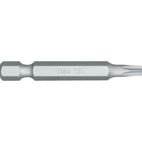 Embout de tournevis, Torx, Embout T-25, Prise 1/4", Longueur 4-4/5" Planification Entrepots Molloy