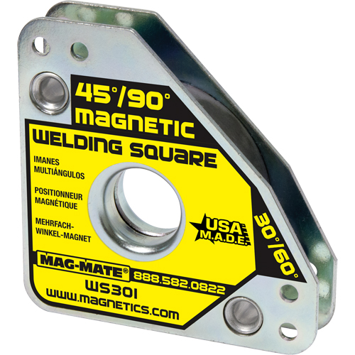 Magnetic Welding Squares, 7-5/8" L x 3/4" W x 3-3/4" H, 60 lbs. Planification Entrepots Molloy