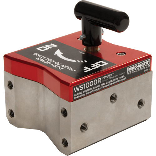 Mag90 On/Off Magnetic Squares, 4-1/4" L x 4" W x 4-3/4" H, 1000 lbs. Planification Entrepots Molloy