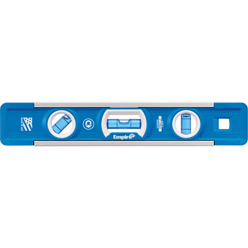 True Blue&reg; Torpedo Level, 9" L, Aluminum, 3 Vials, Magnetic Planification Entrepots Molloy