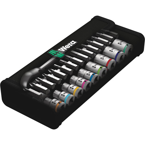 Zyklop Imperial Metal Ratchet with Switch Lever Set, 28 Pcs, 1/4" Drive Size Planification Entrepots Molloy