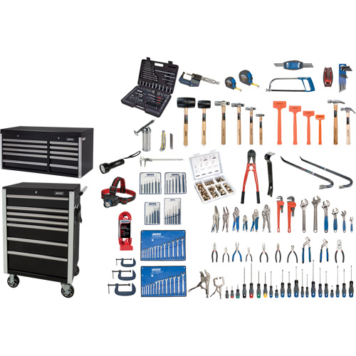 Ultimate Tool Set with Steel Chest and Cart, 358 Pieces Planification Entrepots Molloy