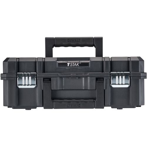 Coffre &agrave; outils avec dessus plat TSTAK II, 17-1/4" x 13" x 6-3/8", Noir Planification Entrepots Molloy