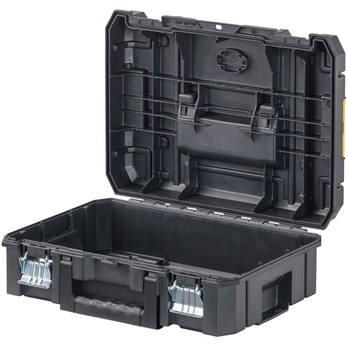 Coffre &agrave; outils avec dessus plat TSTAK II, 17-1/4" x 13" x 6-3/8", Noir Planification Entrepots Molloy
