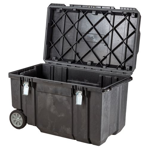 TOUGH CHEST Mobile Storage, 38-29/32" x 23-3/32" x 24-5/16", Black Planification Entrepots Molloy