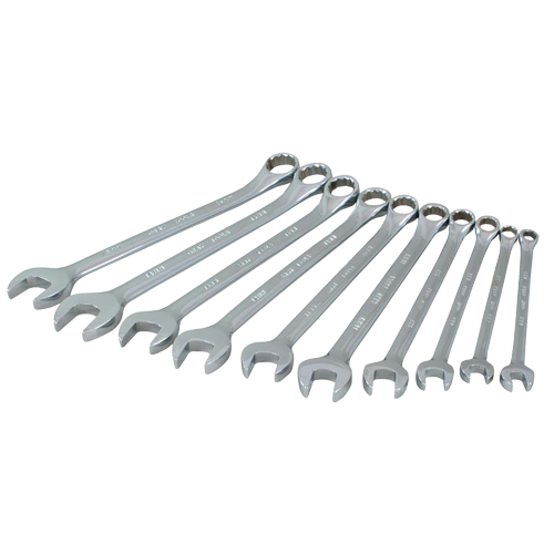 Wrench Set, Combination, 10 Pieces, Metric Planification Entrepots Molloy