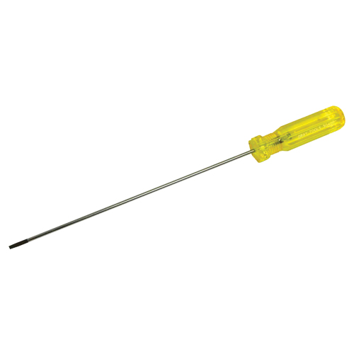 Tournevis &agrave; fente d'&eacute;lectricien, Tige de 1/8", Ronde, 11-1/2" lo, Prise en Plastique Planification Entrepots Molloy