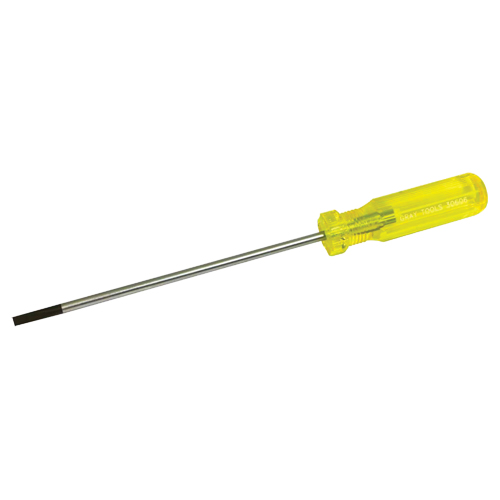 Tournevis &agrave; fente d'&eacute;lectricien, Tige de 3/16", Ronde, 9-1/2" lo, Prise en Plastique Planification Entrepots Molloy