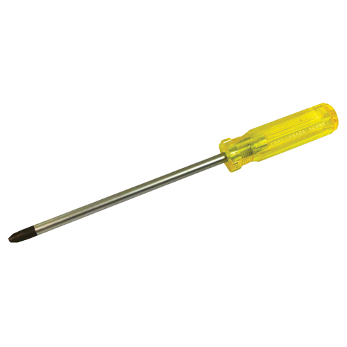 Tournevis Phillips, #2, 8-1/4" l, Prise Plastique Planification Entrepots Molloy