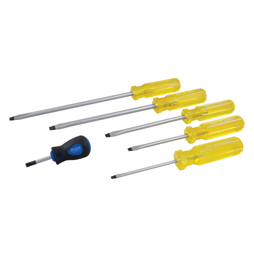 Jeu de tournevis &agrave; fente, 6 mcx Planification Entrepots Molloy
