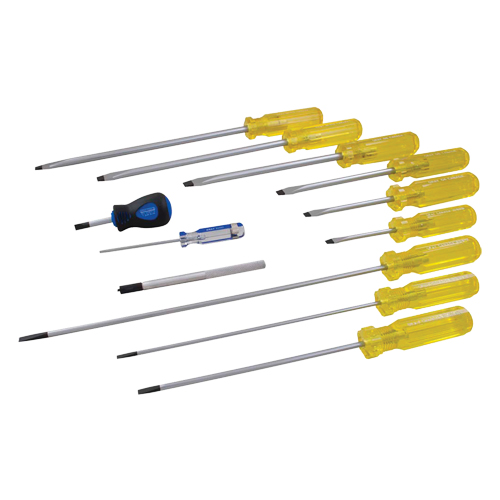Jeu de tournevis &agrave; fente, 9 mcx Planification Entrepots Molloy